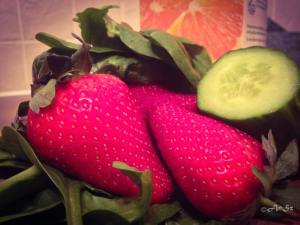 Tuesday: strawberry, cucumber,  spinach